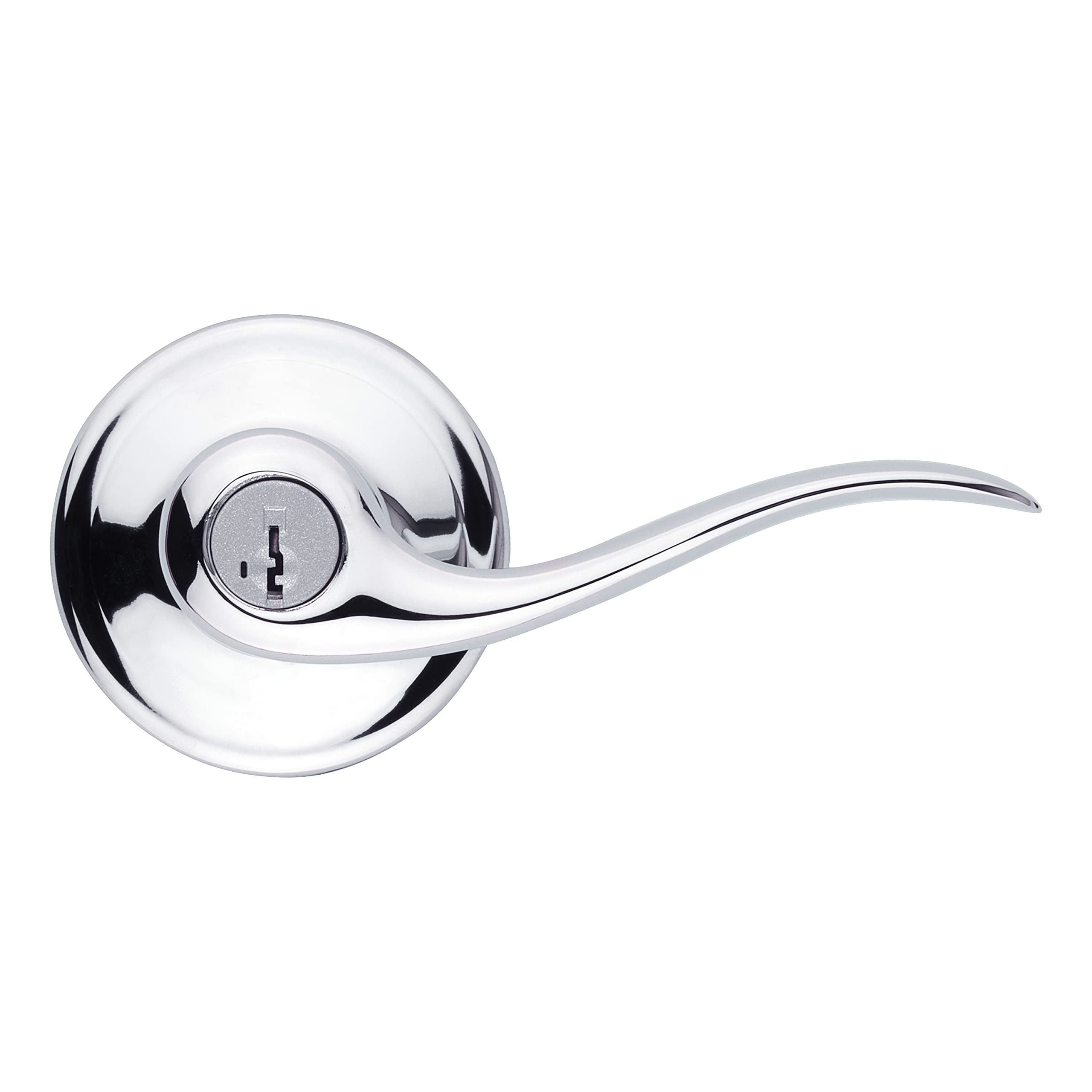 Kwikset 97402-905 Tustin Entry Lever Featuring Smartkey Re-Key Security, Polished Chrome