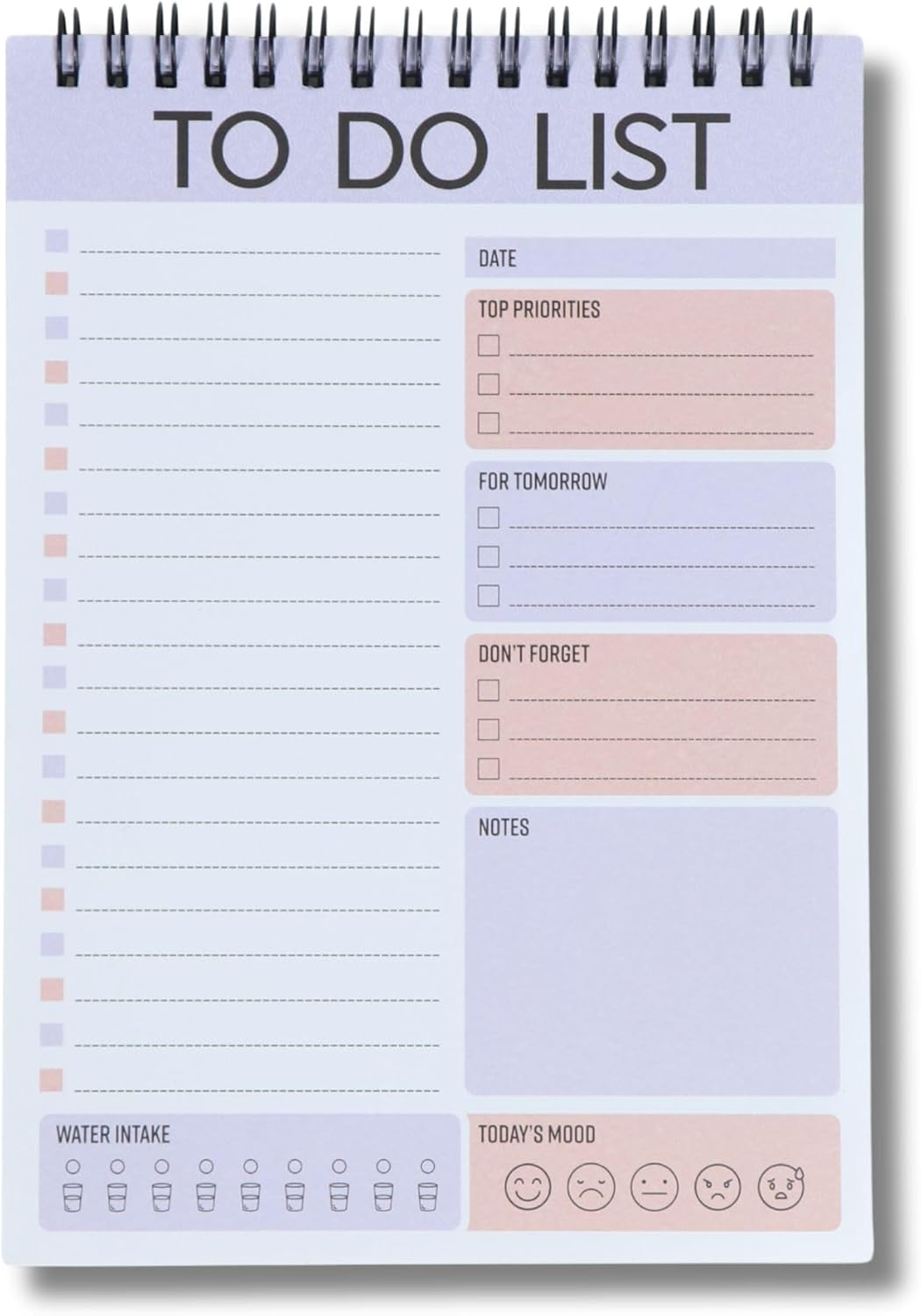 Ultimate Daily Planner - To Do List Notepad with Priority Sections, Task Management,- Perfect for Home, Office, or School -Stay Organized - 60 Spiral Bound Sheets