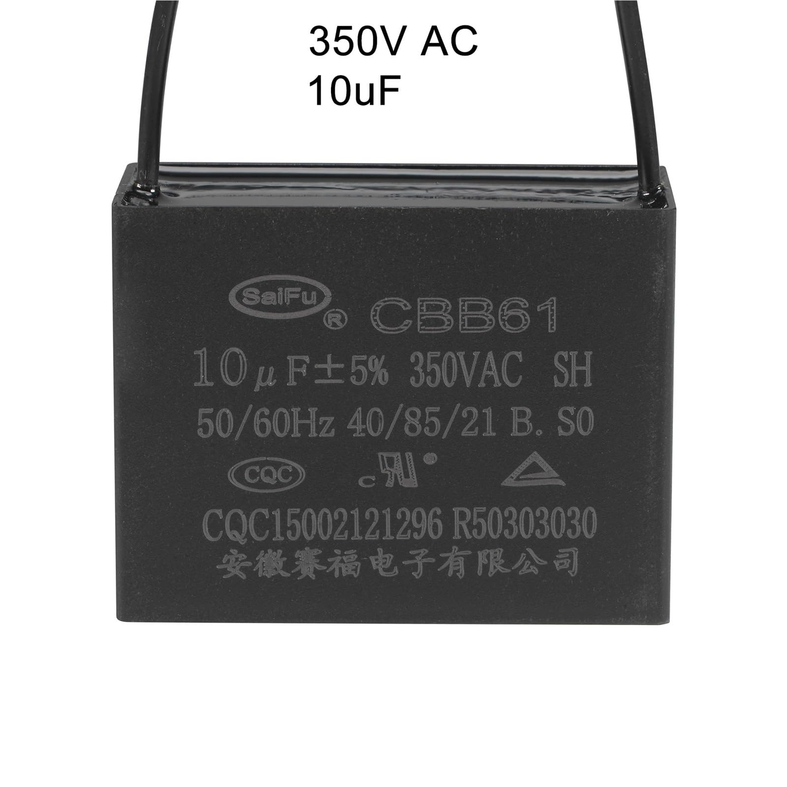 1/2/3Pc 1-30uF AC 350V CBB61 Condensador de ventilador de techo Condensador de película de polipropileno metalizado for generador de motor de bomba de ventilador eléctrico(30uF 2Pcs)