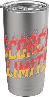 Scorch Limit Motivational Flames Fireman Firefighter Stainless Steel Insulated Tumbler