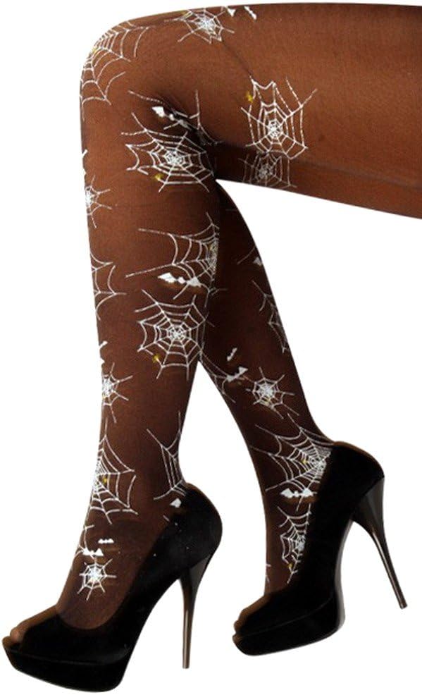 krautwear PartyXplosion Collants pour Femme avec Inscription en Allemand Spinnennet