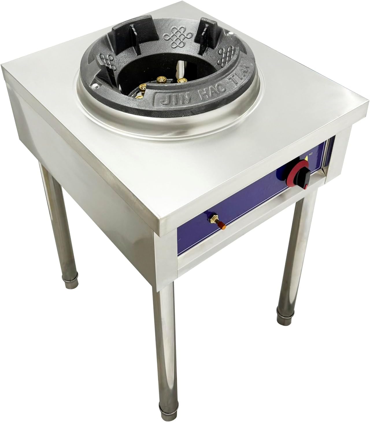 LPG Chamber Single Burner Cooking Range Open Style 10" Commercial Gas Wok Gas Stove