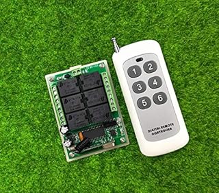 Universal DC12V 6CH RF Wireless Remote Control Switch Transmitter Receiver Light/LED 433 mhz - (Voltage: 12V, Size: 433mhz)
