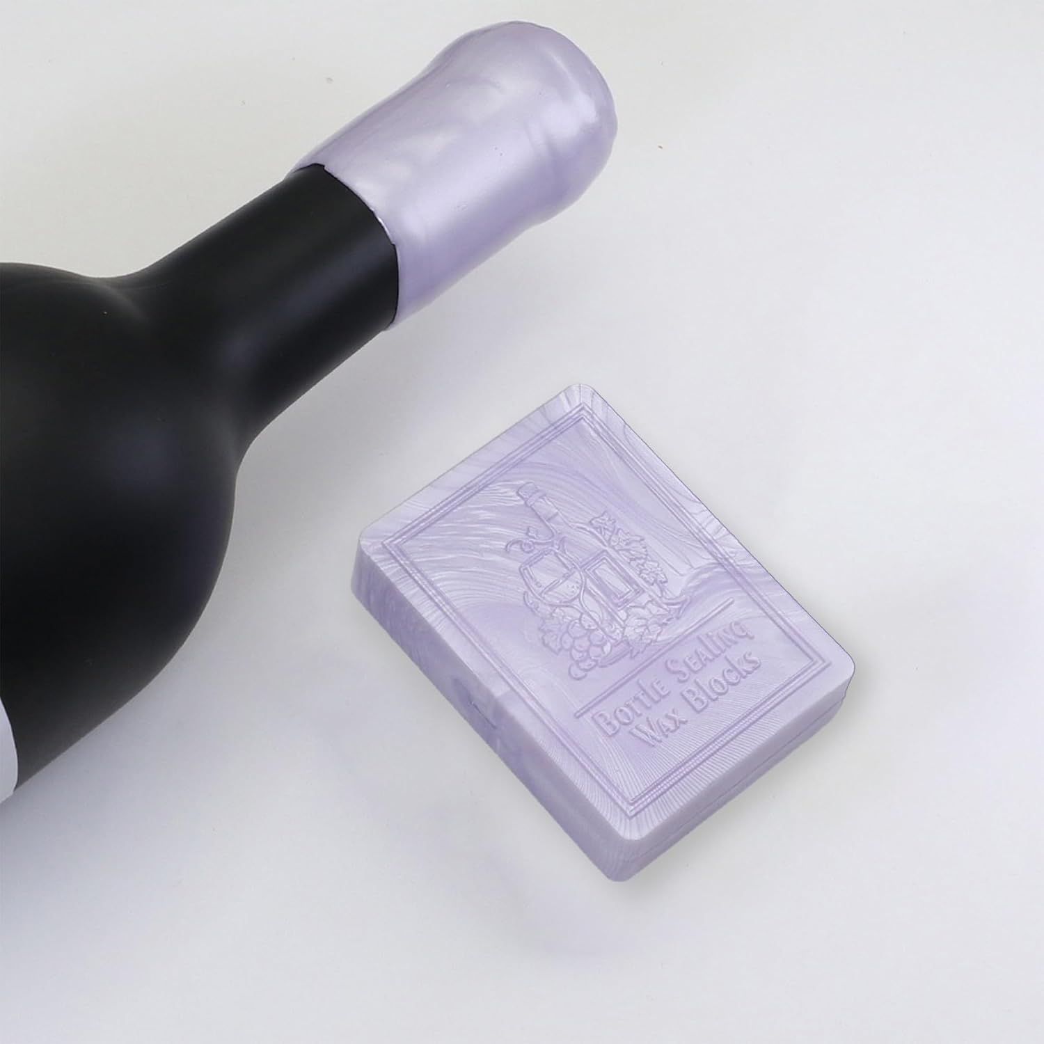 Bottle Sealing Wax Blocks – Wine Bottle Wax Seal Kit for Whiskey, Liquor, Mead, Sealing Bottles – Perfect for Home Brewing (Burgundy Wax)