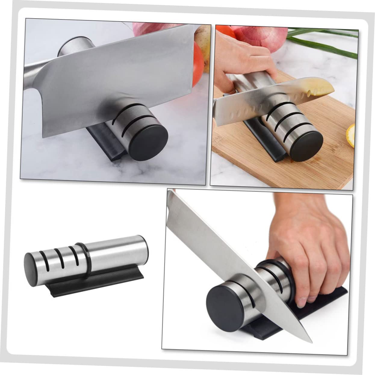 MAGICLULU Affilacoltelli Portatile Per Affilare Da Cucina Affilacoltelli Per Forbici - Design Del Pad