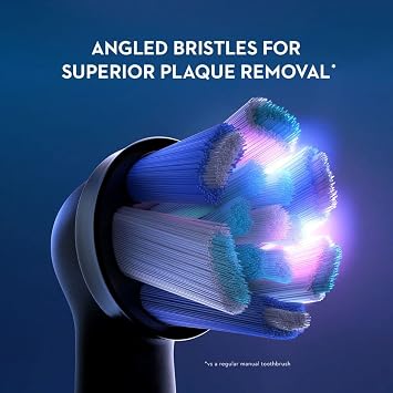 Oral-B iO Ultimate Clean Yedek Fırça Başlıkları, 6 Adet Beyaz, Siyah 6 Adet (1'li Paket)