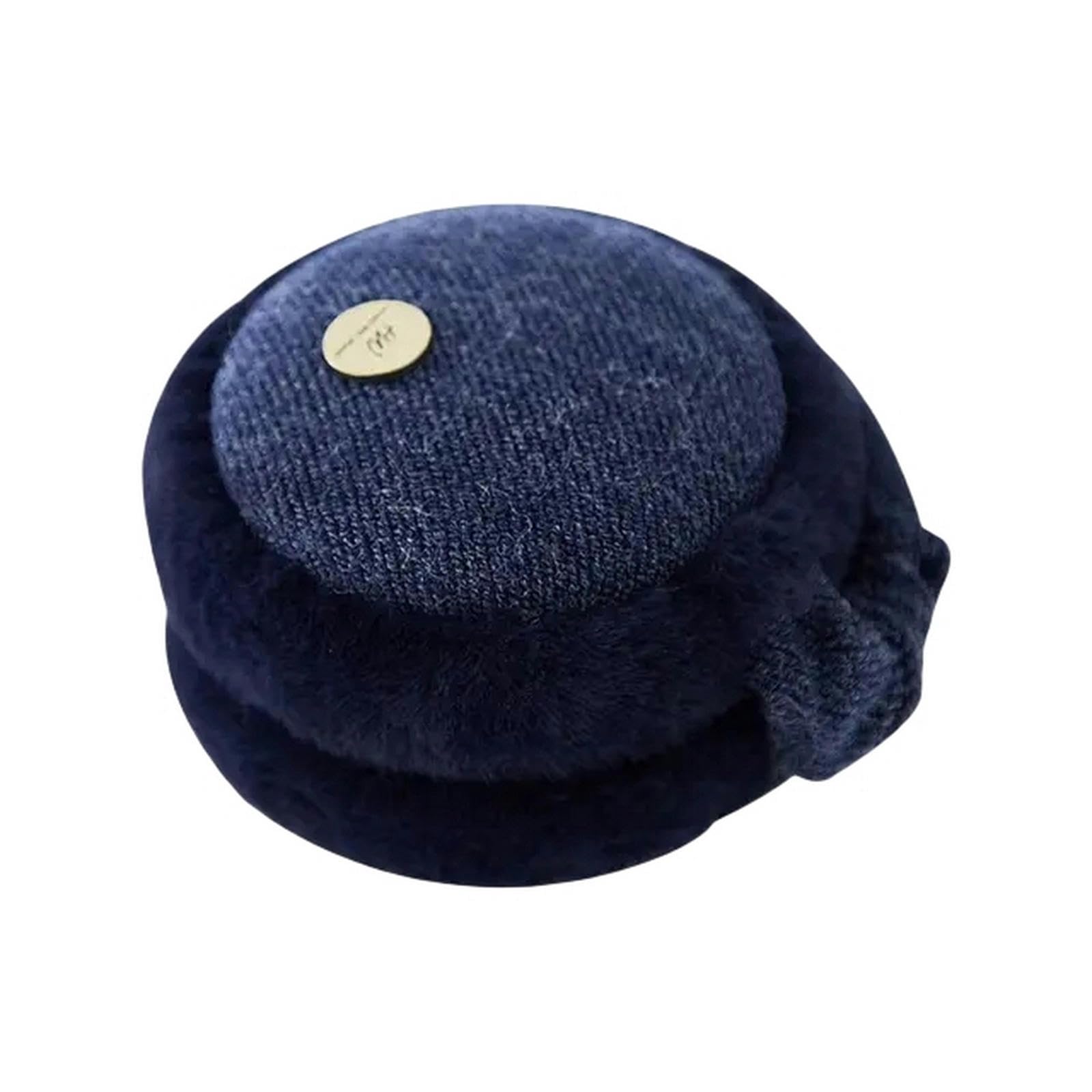 JoebO Earmuffs Soft Ear Cover Outdoor Winter Ear-Muffs Foldable Plush Earmuffs Cold Protection Earflaps Ear Warmer-Navy Blue