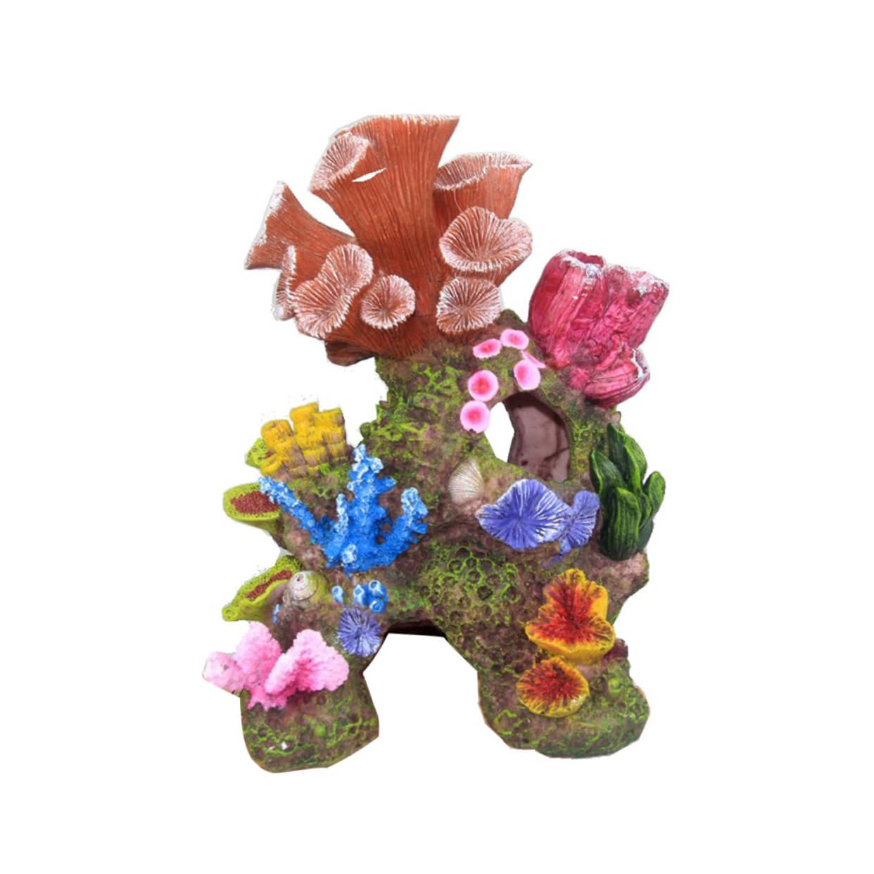 BESPORTBLE Adorno de Coral de Imitación para Acuario Paisaje de Falso Decoración de Pecera Material Seguro para Agua y de Limpiar 1 Pieza