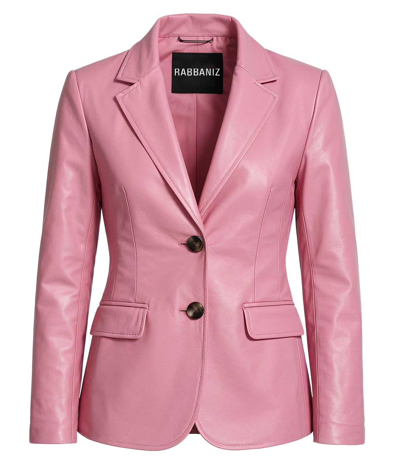 Leather Blazers for Women - Business Casual Coat - Real Lambskin Blazer Jackets for Womens