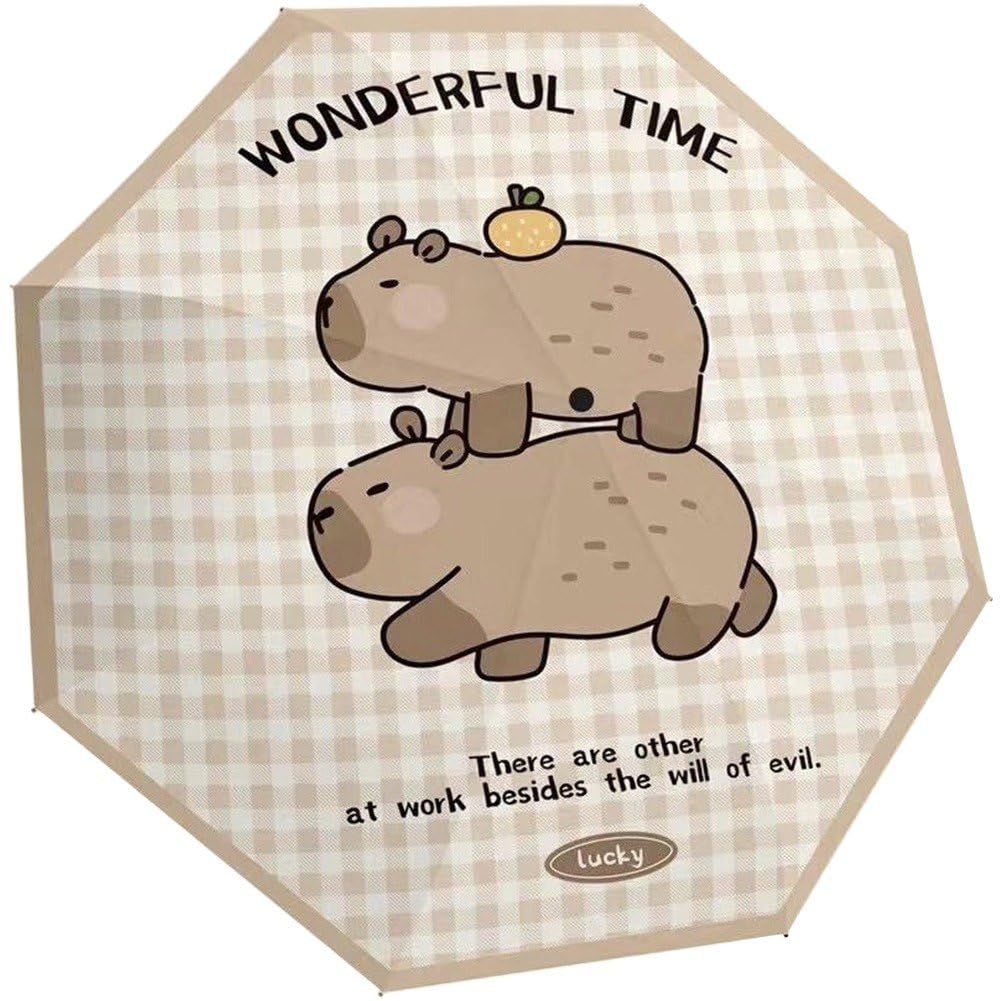 Parapluie capybara mignon et portable une idée de cadeau utile pour affronter la pluie