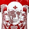 Subliminal Mode Men's T-Shirt Skull Crew Neck Printed with Rhinestones Short Sleeves Available in Black White Red Size S to XXL Gift Idea for Christmas Valentine's Day Size, red, L #1