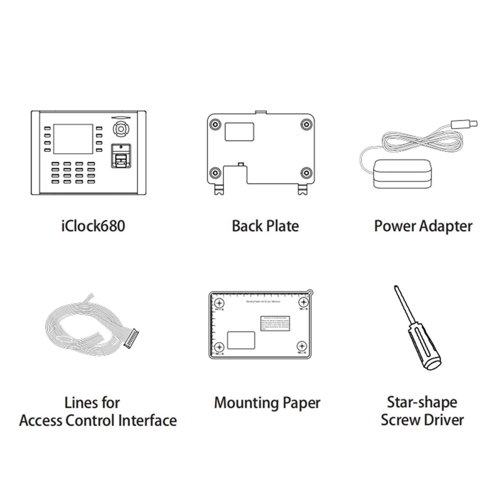 Fingerabdruck-Zeiterfassungssystem mit TCP/IP- und USB-Zugangskontrolle, Webserver-Fähigkeit und integrierter Kamera