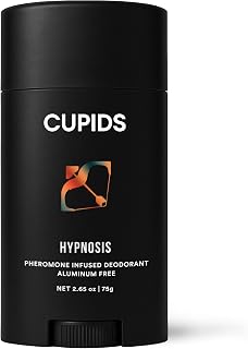 Cupids Hypnosis Deodorant for Men – Aluminum-Free, Natural, Pheromone-Infused, Vanilla Ember Scent, Organic, Skin-Friendly, Long-Lasting, Non-Sticky, Mens Deodorant, Men's Deo
