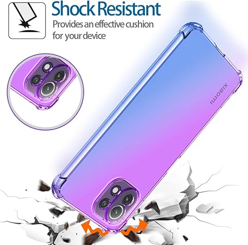 Miniatura 7 de Funda para Xiaomi 11 Lite 5G11 Lite 5G NEMi 11 Youth M2101K9AG Case Clear con TPU Absorción de Choques Slim Floral Patrón Protectora Carcasa Trasera