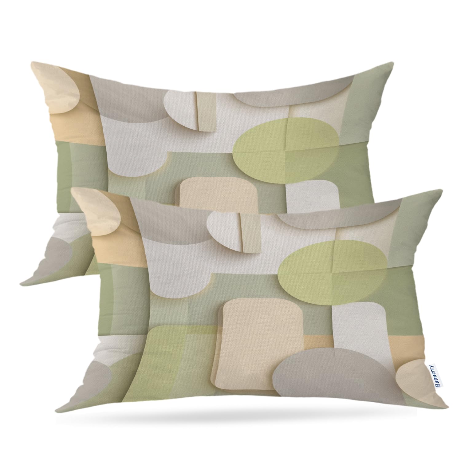 Housses de coussin modernes en lin résistant à l'eau Batmerry