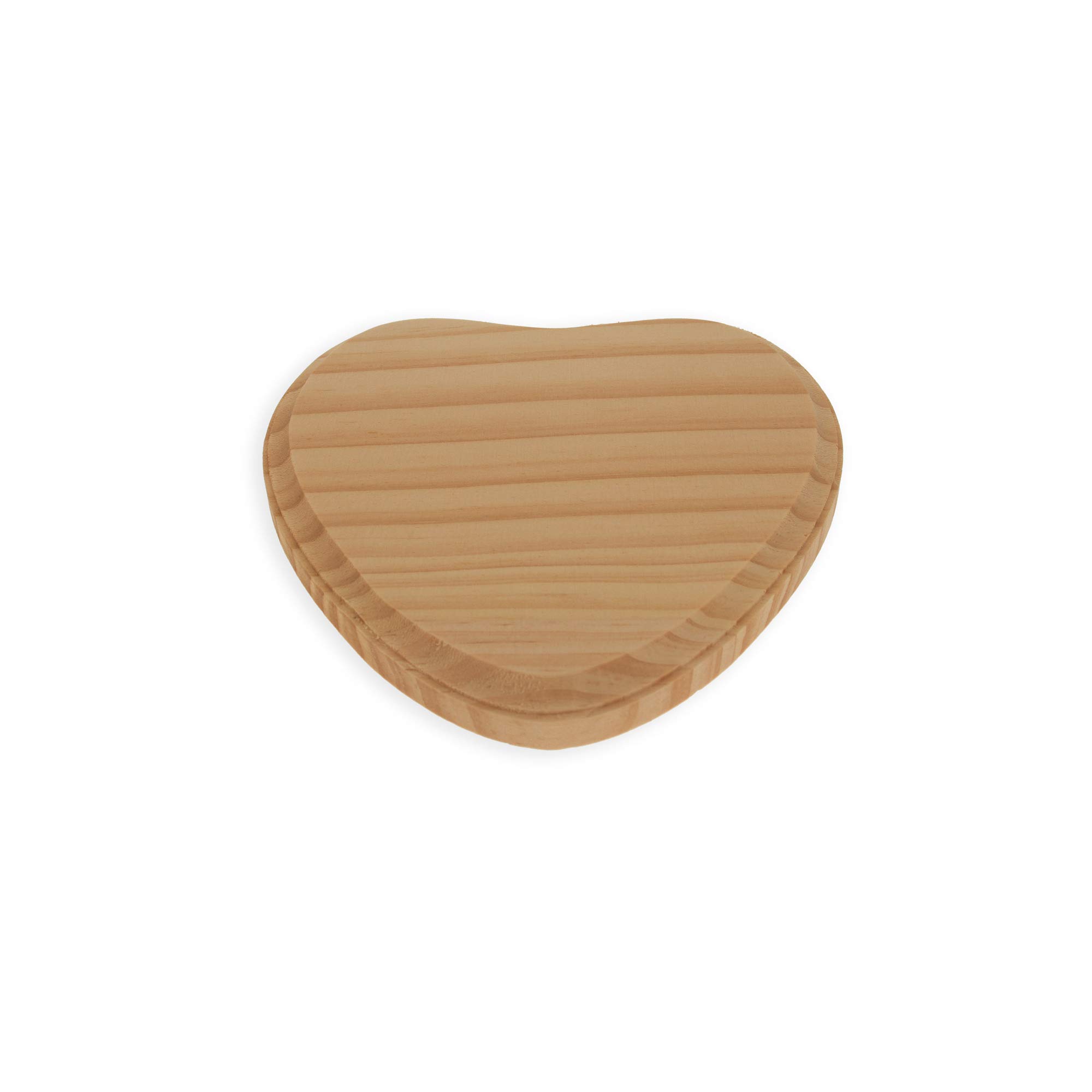 100mm Wood Heart Shapes – Pack Of Plywood Coasters & DIY Craft Plaques - View #2