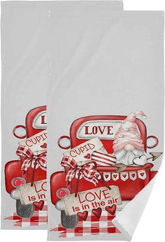 Miniatura 9 de Pfrewn Juego de 2 toallas de mano de pavo de Acción de Gracias para baño, divertido pájaro de dibujos animados con sombrero de peregrino, hojas de