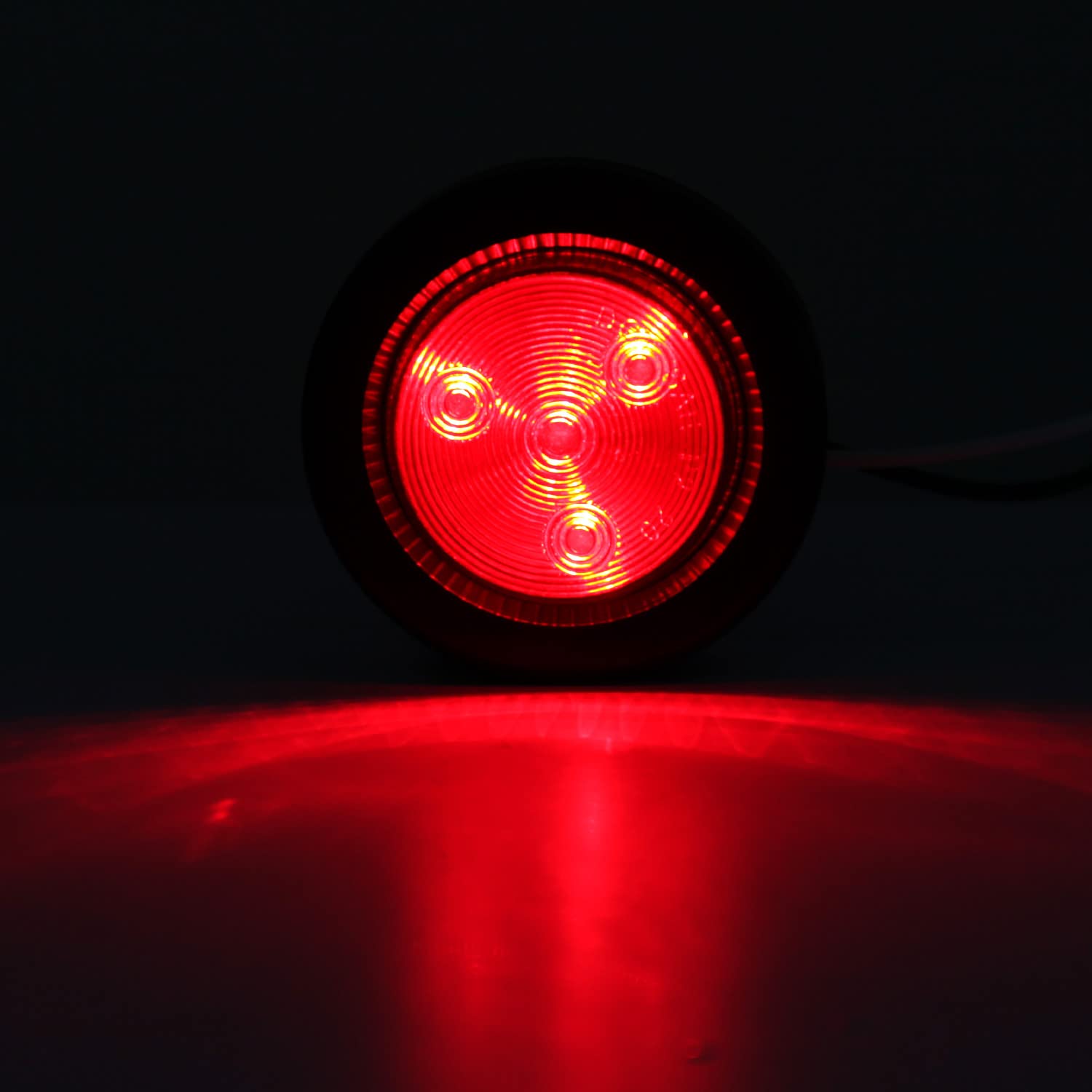 Red & Amber Trailer LED Marker Lights - 10 Pack -3
