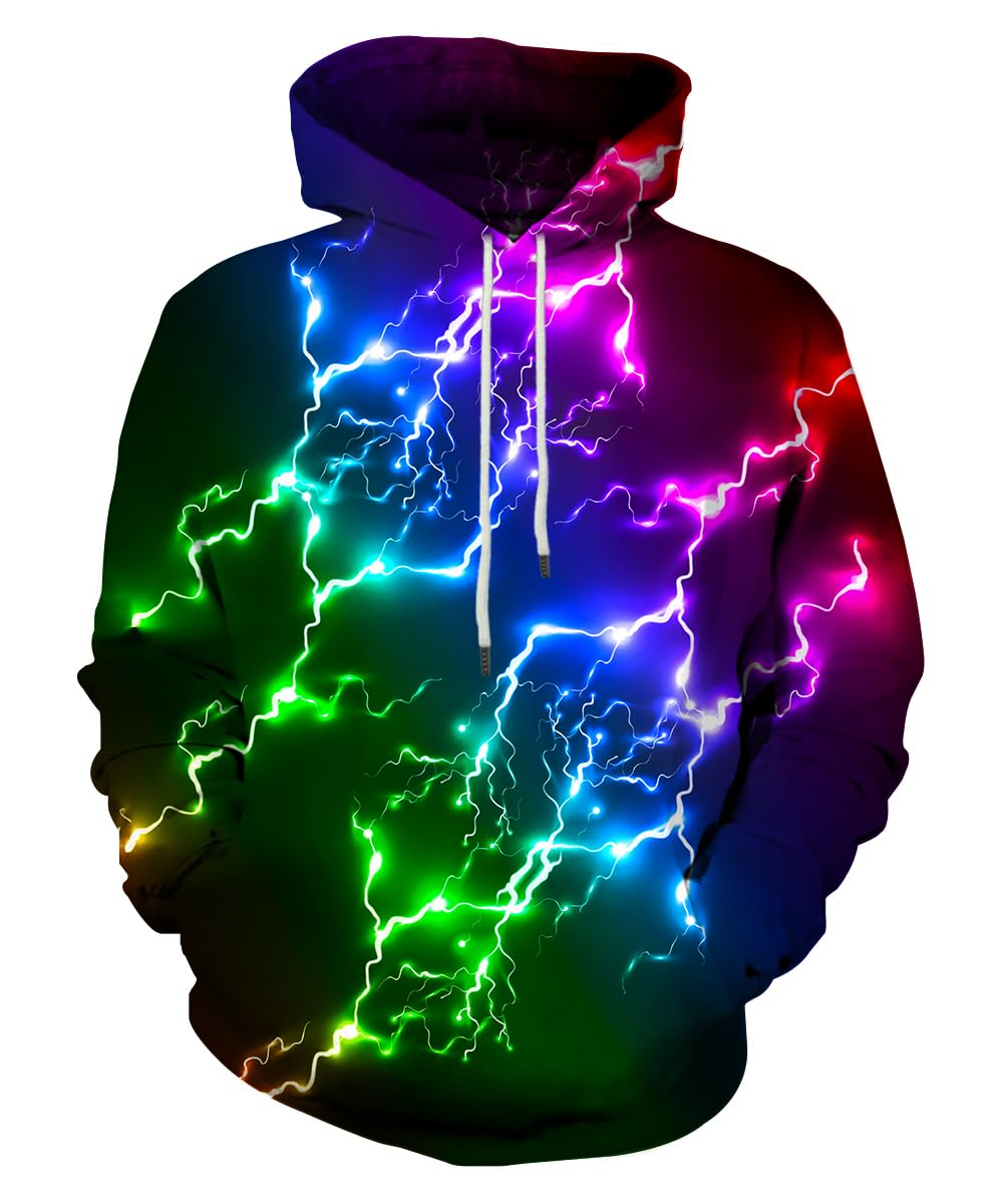 Unisex Realistic 3D Printed Hoodies Unisex Long Sleeve Sweatshirts Pullovers for Men Women with Big Pockets