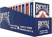 Bicycle Standard Rider Back Playing Cards, Poker Size, 12 Pack, Classic Decks of Cards for Poker, Blackjack, Casino Games & Family Game Night