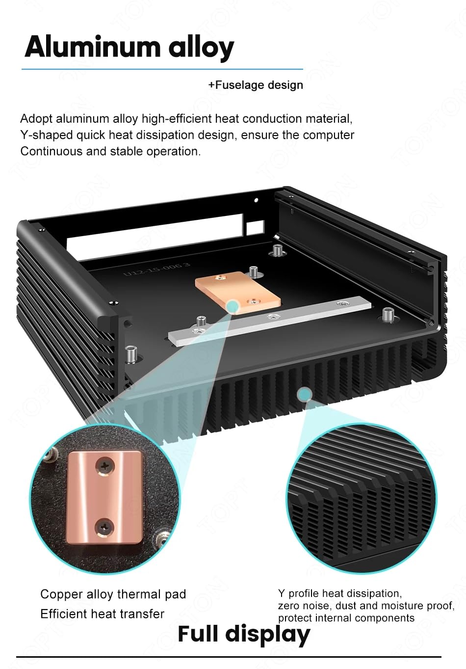 Firewall Mini PC Quad Core N150 Barebone, hardware de computadora sin ventilador, dispositivo de micro enrutador con 4xI226-V 2.5GbE LAN, DDR5 M.2 NVMe x4/SATA3.0, WiFi6, compatible con oficina en