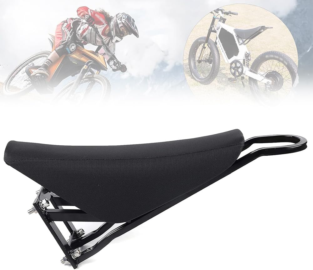 Motorcycle Bicycle Luggage Rear Seat Saddle, PU Electric Mountain Bike Motorcycle Saddle for elec Mountain Bikes, Motorcycles