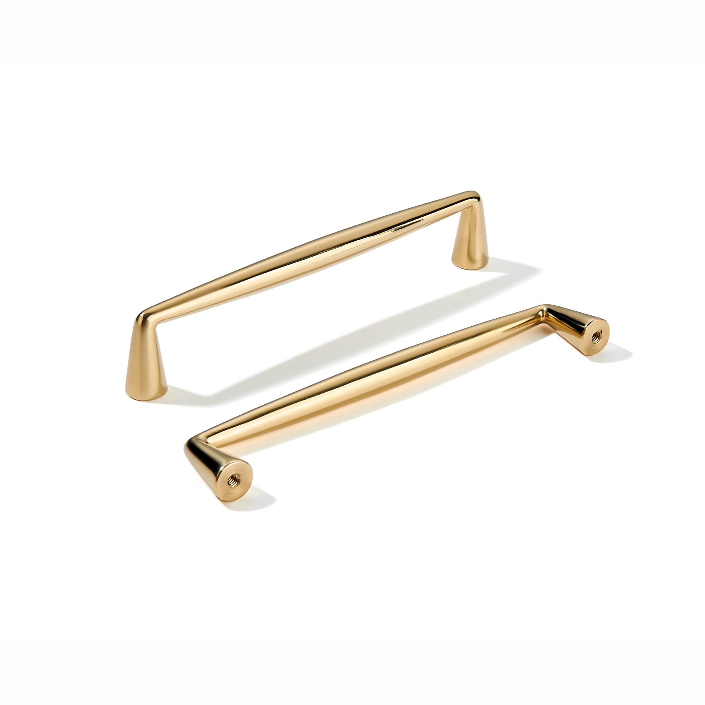 KHTUMEWARE Handmade Retro Solid Real Brass Unlacquered Brass Cabinet Pulls image