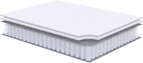 Miniatura 94 de Modway Jenna - Colchón King de muelles interiores (8 pulgadas), Tela, Blanco