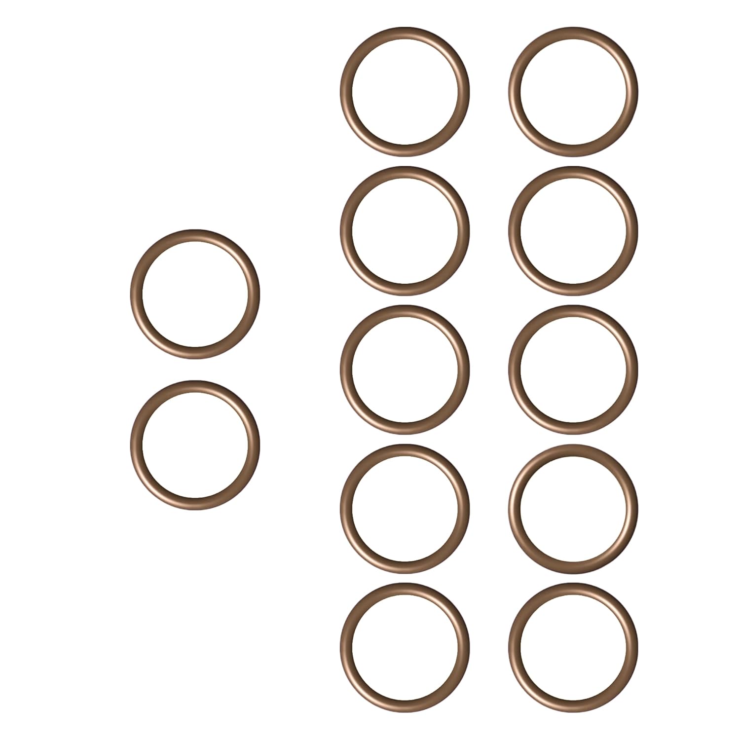 Rubber Dynamic FKM O-Ring Set – 12 PCS for 3/8 Pressure Washer Quick Connect, Heat & Chemical Resistant