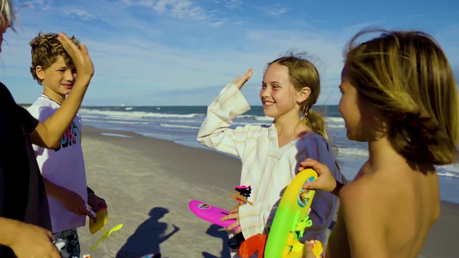 Surfer Dudes Legends & Surfer Pets Wave Powered Mini-Surfer, Pet and Surfboard Beach Toy - Cloud 9 Cody and Sky