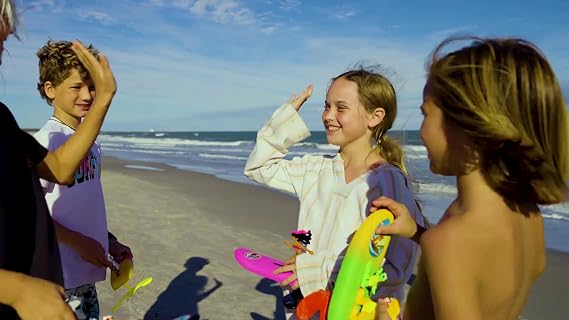 Surfer Dudes Legends & Surfer Pets Wave Powered Mini-Surfer, Pet and Surfboard Beach Toy - Cloud 9 Cody and Sky