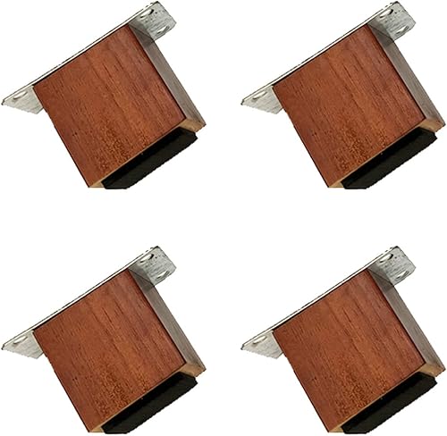 Piernas bajas de roble macizo, muebles de gabinete de baño, patas de mesa de café, patas de TV, patas elevadas, 3 colores, con placa de montaje,