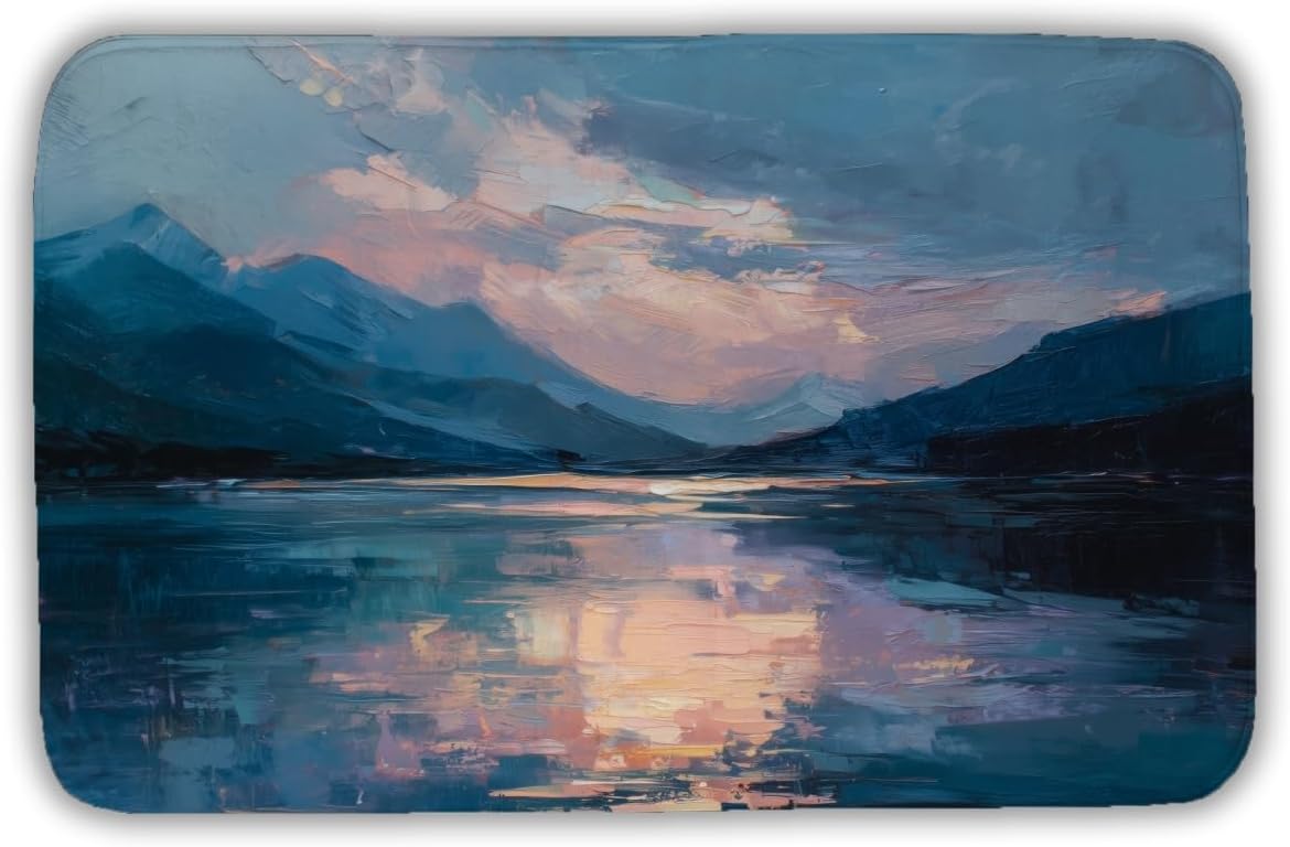 MWW C1BM2134U8AMBH 21 x 34 in. Reflect Beige Bath Mat - Stylish Home Decor Essential