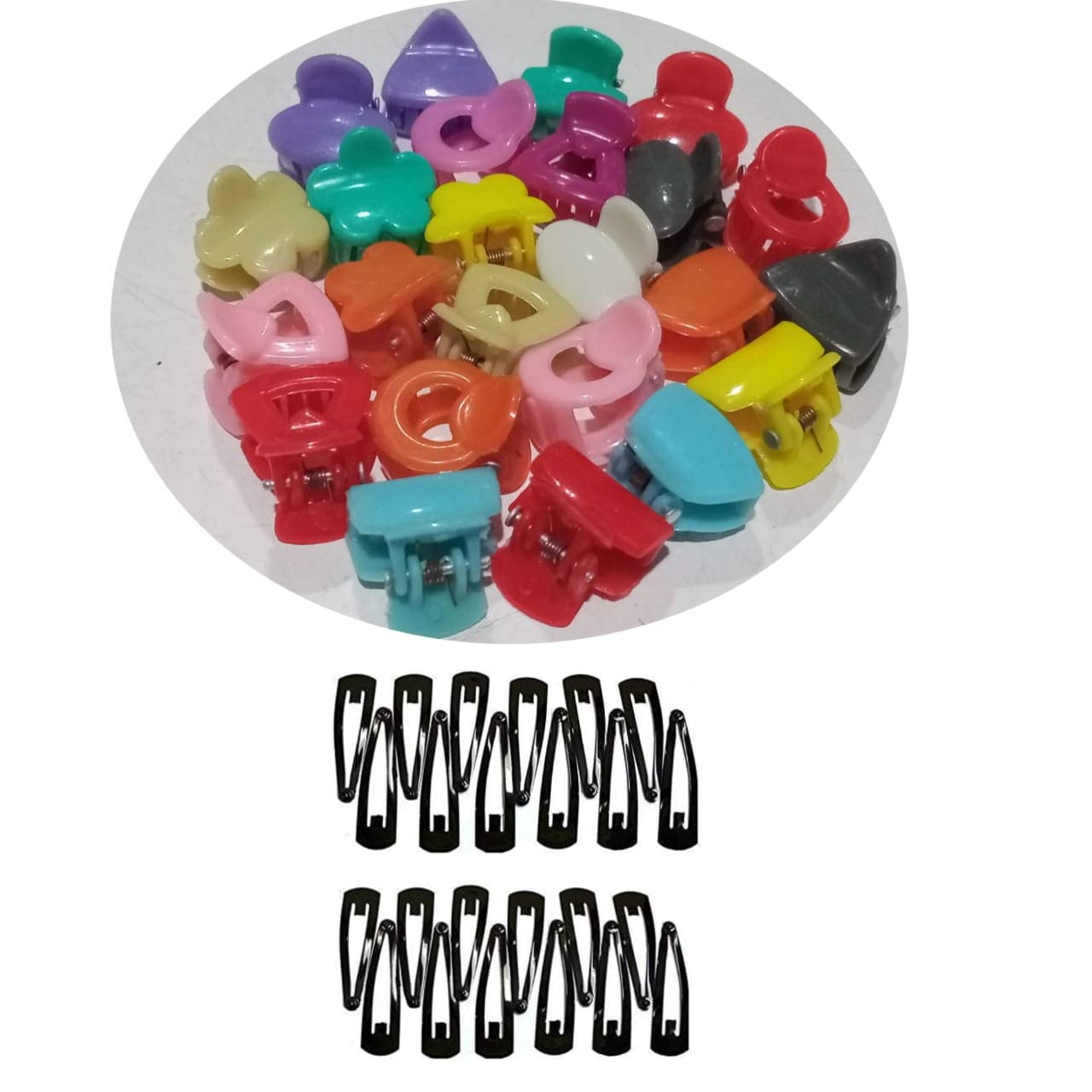 Zintalic 24 Pcs. Small Size Plastic Multi Color & Fancy Hair Clutcher With 24 Pcs Tiktok Clip For Baby Girl & Women (B0BYXFPQRK) Amazon Price History, Amazon Price Tracker