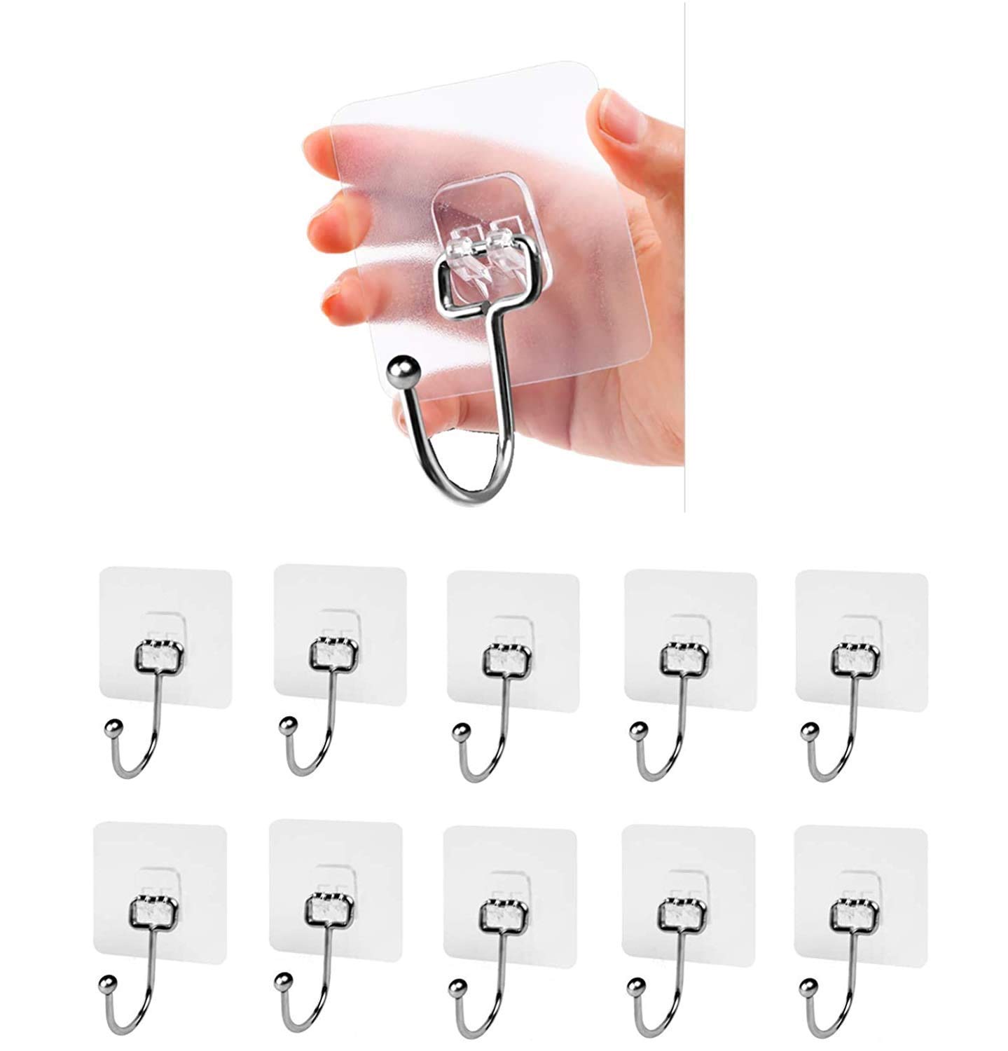 YARAX Self Adhesive Hooks Towel and Coats Hooks Waterproof and Rustproof Wall Hooks for Hanging Heavy Duty to use Inside Kitchen Bathroom Home and Office Utility Hooks (4), Stainless Steel (B09MZ9L2WK) Amazon Price History, Amazon Price Tracker
