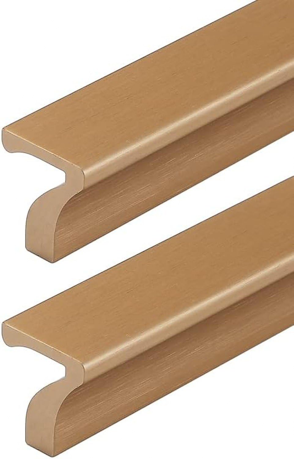 2er Set Griffstücke für Schränke 7-Form Möbelgriffe aus Aluminiumlegierung für Küche Schlafzimmer Badezimmer Schublade Kleiderschrank Büro Beschläge, Length 1000mm, Length 1000mm