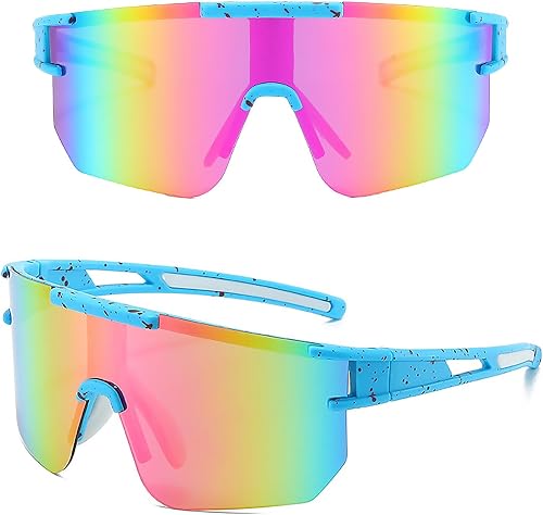 Hshenjhu Lunette Cyclisme Polarisées, UV400 Protection Lu…