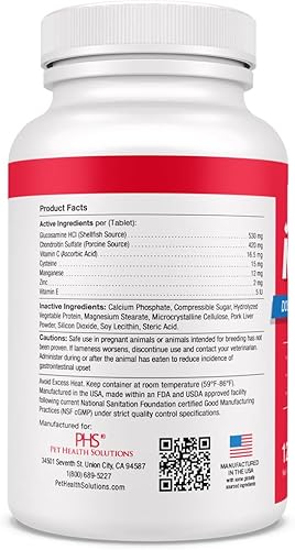 Vista 11 de Double Strength - Vitaminas, minerales y antioxidantes - Suplemento máximo de salud articular para perros - 120 tabletas masticables