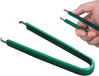 ICチップピンセット、ICチップ抽出器 エクストラクター用品プーラー取り外しツール円弧状グリップ | プーラー デュアルインライン統合ブロック DIP チップ電子回路基板修理用
