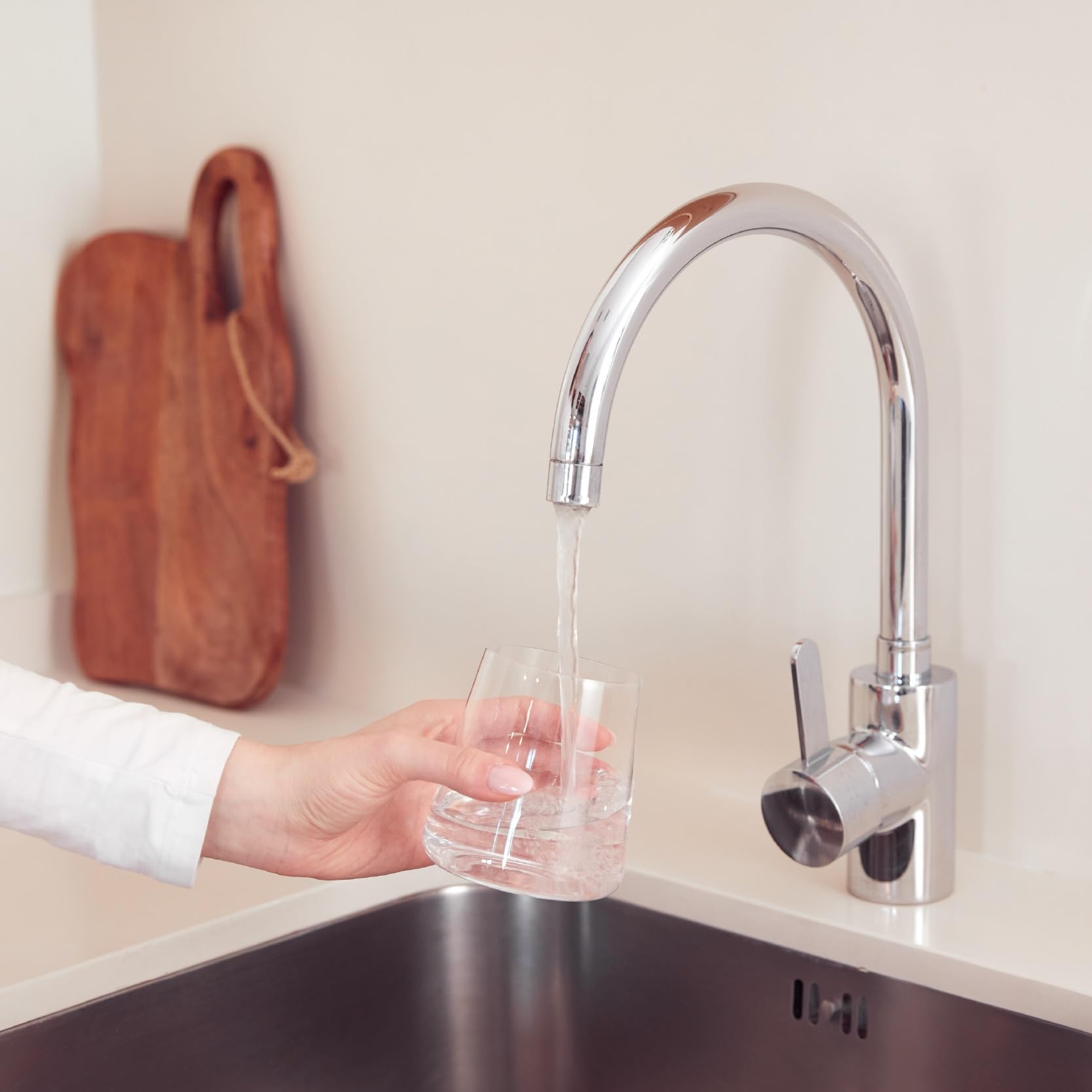 Tappwater InlinePro SMR Filtro acqua sottolavello 5 in 1 con rimineralizzazione naturale, alta capacità filtrante, rimuove +100 contaminanti, installazione rapida, sistema invisibile sotto il lavello