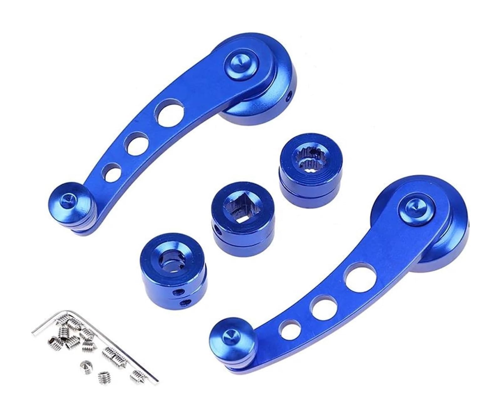 Mfbgpvcvmm Blue Universal Car Manual Window Lifting Crank Handle Winder Lifter Riser Replacement Accessories 2Pcs Side Door Handle(Blue)