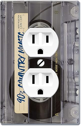 Miniatura 5 de WIRESTER Placa de pared dúplex con cubierta de salida - Cinta de casete transparente retro Hip Hop Cinta de casete transparente retro Hip Hop,Cinta