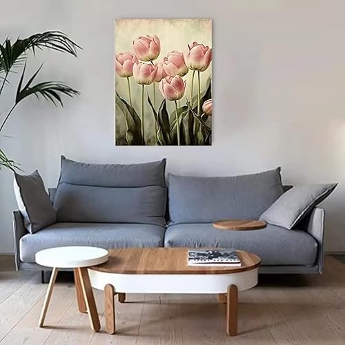 Miniatura 3 de RMSGOZO Kit de pintura de diamantes para arreglos florales, kit de punto de cruz de cristal de círculo completo para principiantes, grandes regalos