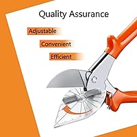Vista 6 de Herramienta de corte de cuarto redondo, tijeras de inglete multiángulo, cortador de moldeo de zapatos para manualidades, tijeras multifuncionales