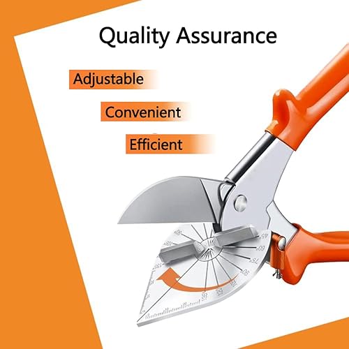 Miniatura 6 de Herramienta de corte de cuarto redondo, tijeras de inglete multiángulo, cortador de moldeo de zapatos para manualidades, tijeras multifuncionales,