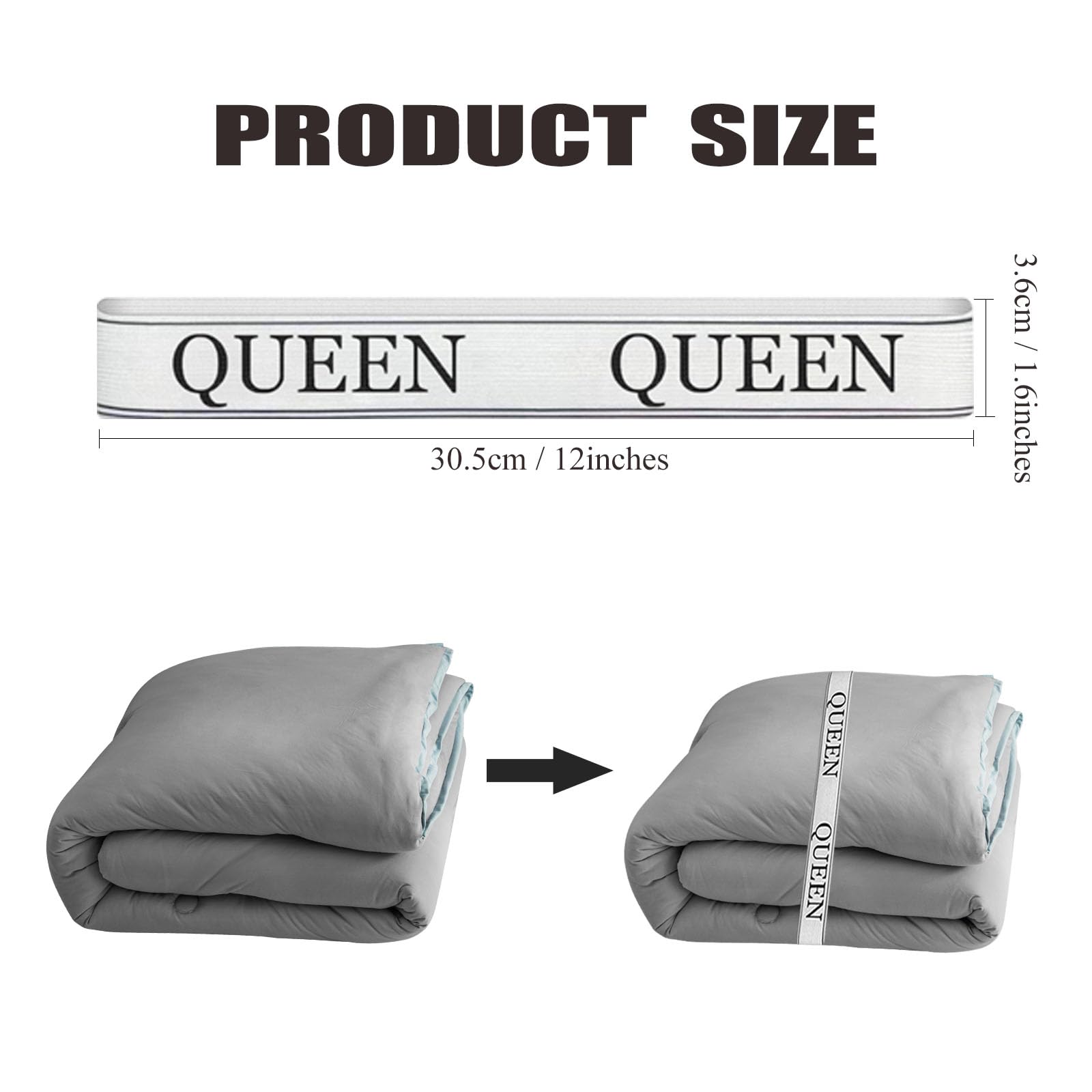 LEAYATST Bed Sheet Organizer Bands 6 Pieces, Bed Sheet Storage Organizer for Linen Closet, Elastic Sheet Keepers Labels Bedding Straps Sheet Bands for Organizing (Queen)