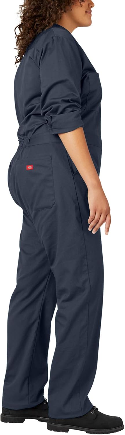 Dickies Women's Plus Size Long Sleeve Coverall, Dark Navy, 2PS: Clothing, Shoes & Jewelry