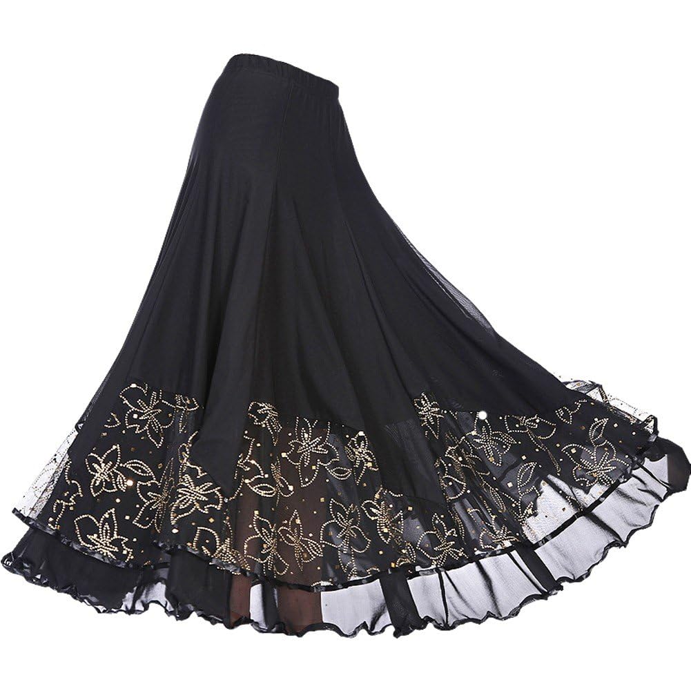 Costume de compétition pour femmes en maille fine et reflets pailletés