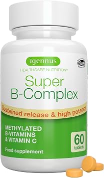 Igennus Super B-Complex, Methylated B-Complex, 60 Vegan Tablets