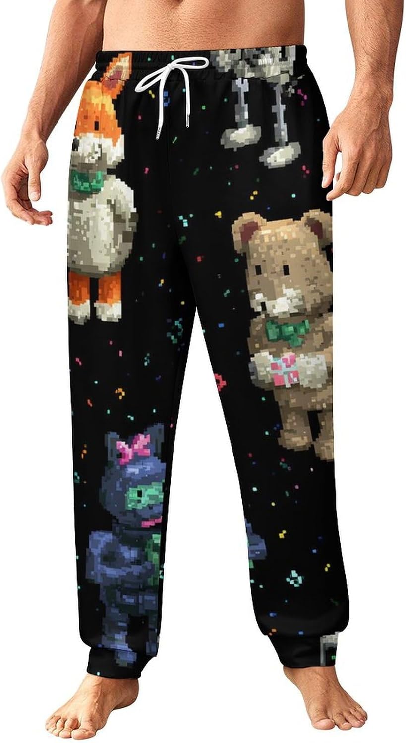 Gaming Party Cute Animals Men Pants Lightweight Sweatpants Joggers Pant 4XL